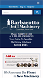 Mobile Screenshot of barbarottomachinery.com